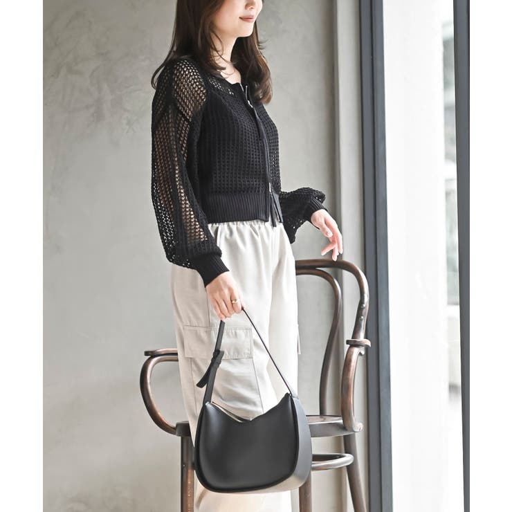 透かし編みダブルＺＩＰニットカーディガン | rps | 詳細画像19 