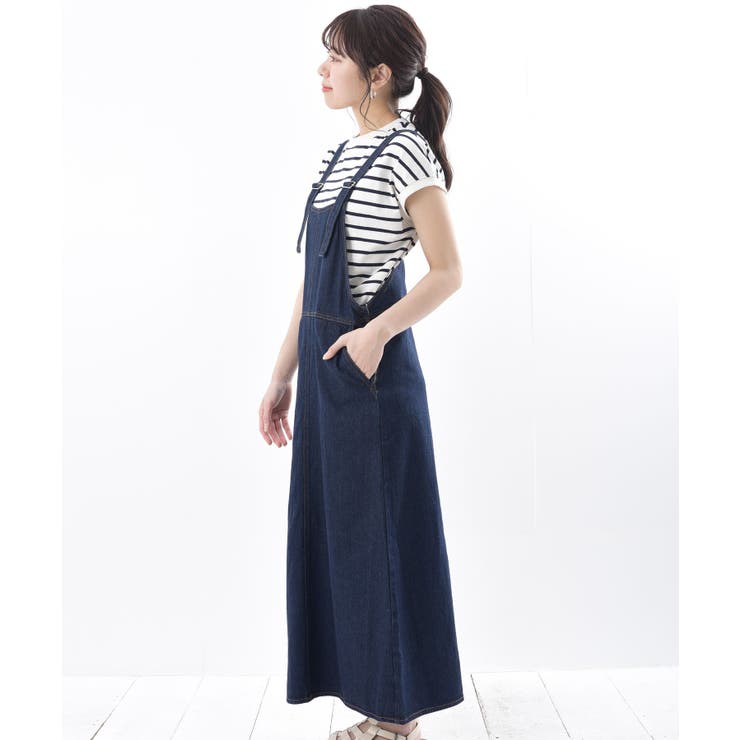 R-ISM / リズム 【洗える】デニムジャンパースカート 洗える】デニム