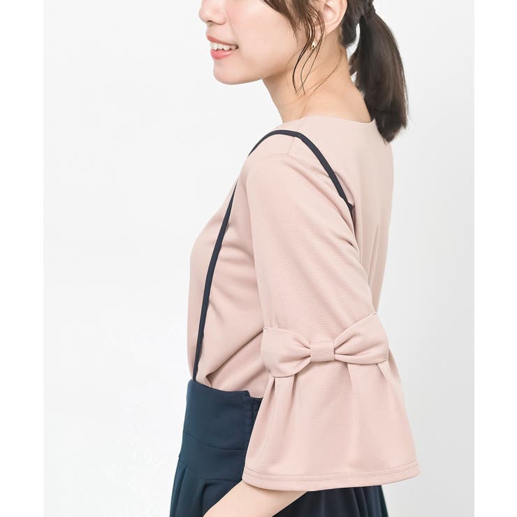 フレアーリボン袖７分プルオーバー | rps | 詳細画像14 