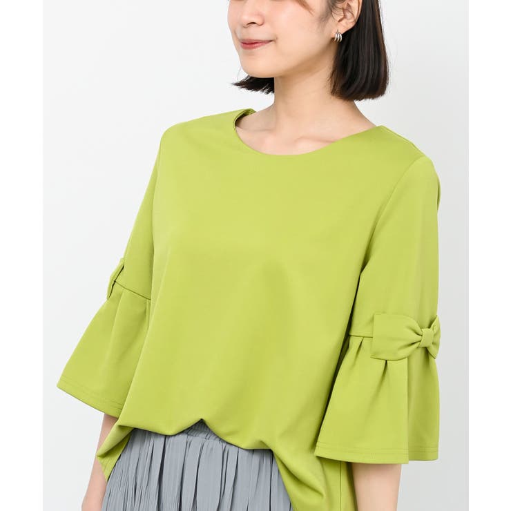 フレアーリボン袖７分プルオーバー | rps | 詳細画像18 