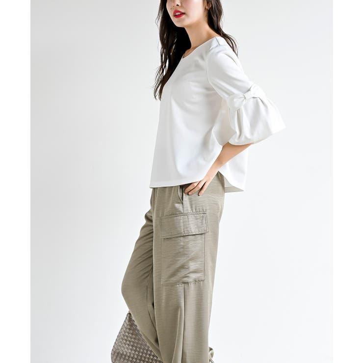 フレアーリボン袖７分プルオーバー | rps | 詳細画像22 