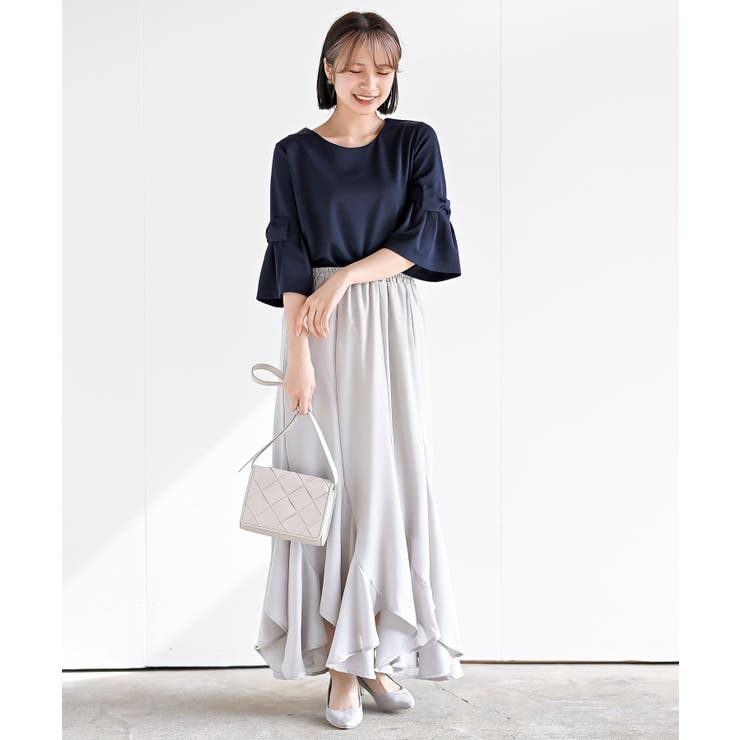 フレアーリボン袖７分プルオーバー | rps | 詳細画像29 