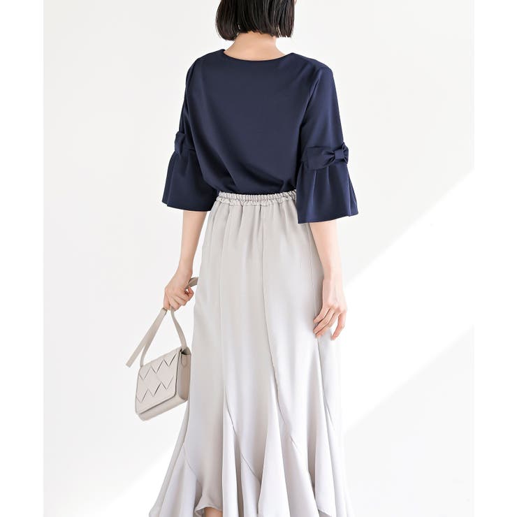 フレアーリボン袖７分プルオーバー | rps | 詳細画像30 