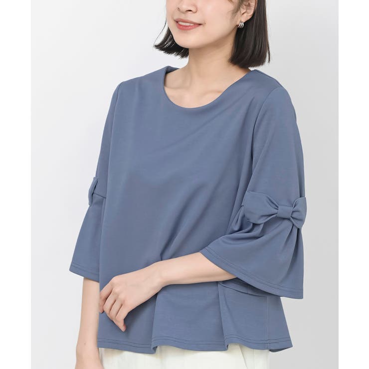 フレアーリボン袖７分プルオーバー | rps | 詳細画像4 