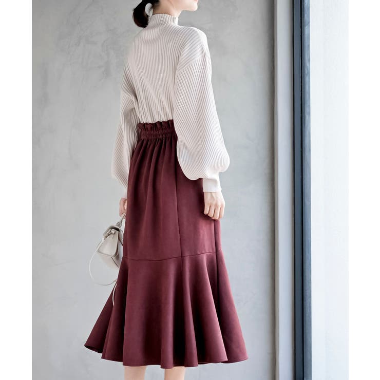 ボリューム袖ボトルネックリブニットプルオーバー | rps | 詳細画像19 