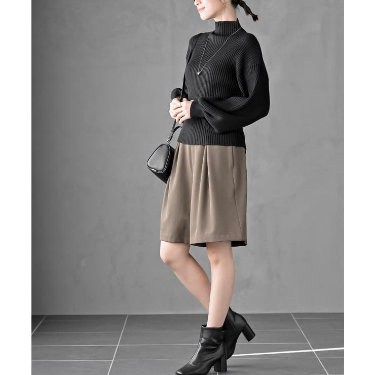 ボリューム袖ボトルネックリブニットプルオーバー | rps | 詳細画像26 