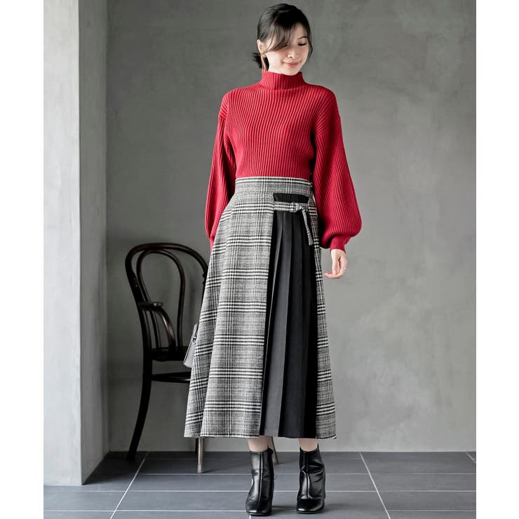 ボリューム袖ボトルネックリブニットプルオーバー | rps | 詳細画像35 