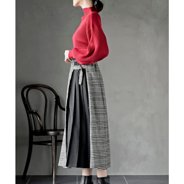 ボリューム袖ボトルネックリブニットプルオーバー | rps | 詳細画像39 