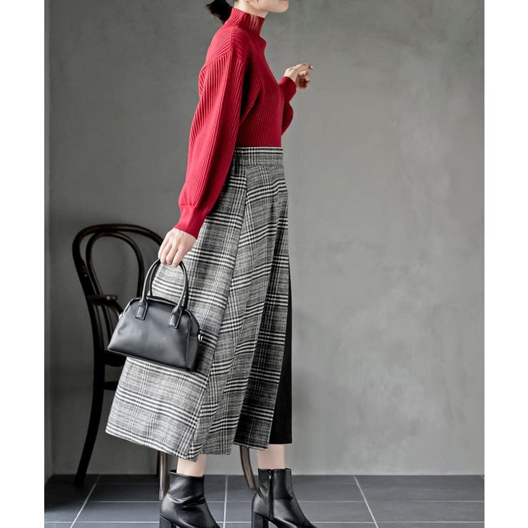 ボリューム袖ボトルネックリブニットプルオーバー | rps | 詳細画像41 