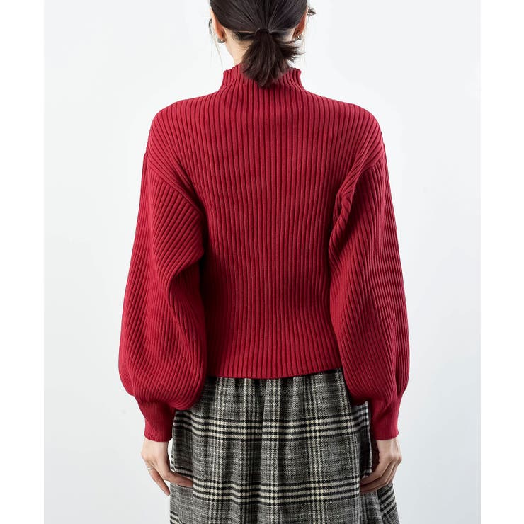 ボリューム袖ボトルネックリブニットプルオーバー | rps | 詳細画像44 