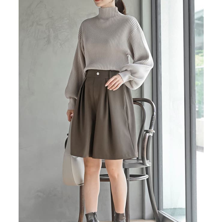 ボリューム袖ボトルネックリブニットプルオーバー | rps | 詳細画像5 