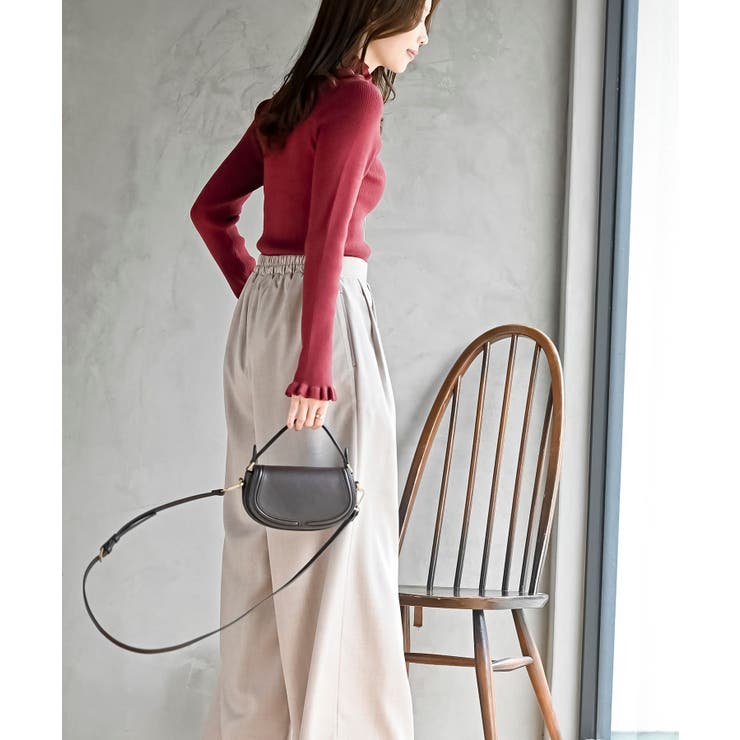 フリルネックリブニットプルオーバー | rps | 詳細画像13