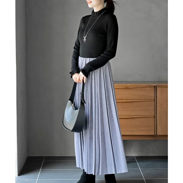 フリルネックリブニットプルオーバー | rps | 詳細画像21