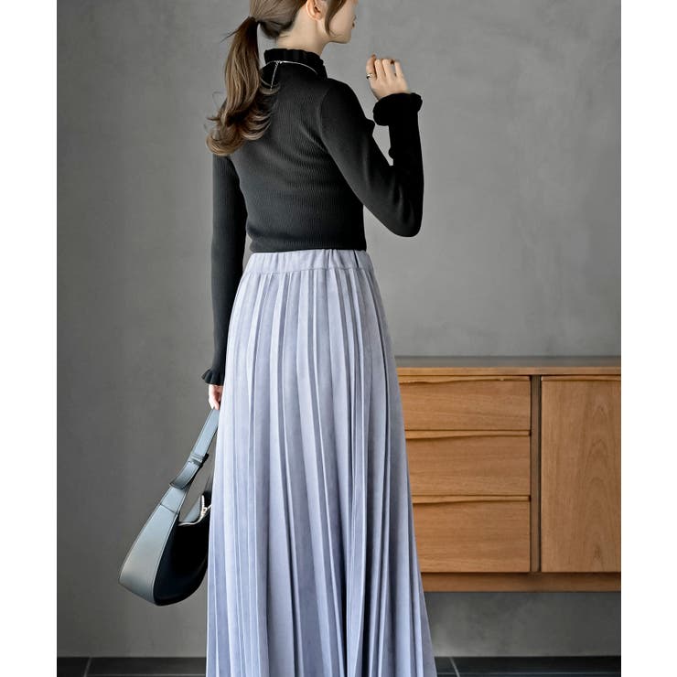 フリルネックリブニットプルオーバー | rps | 詳細画像22