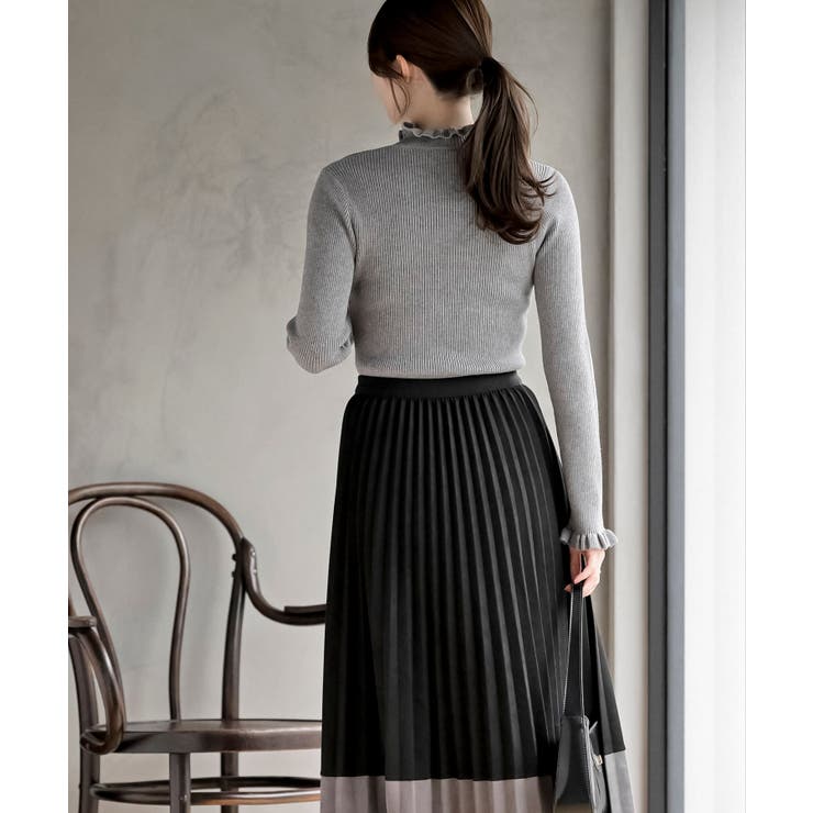 フリルネックリブニットプルオーバー | rps | 詳細画像30