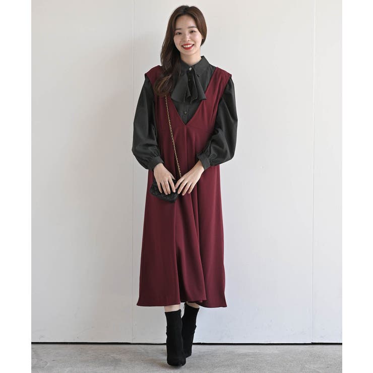 フレアージャンパースカート[品番：RPSW0000786]｜rps（アールピーエス