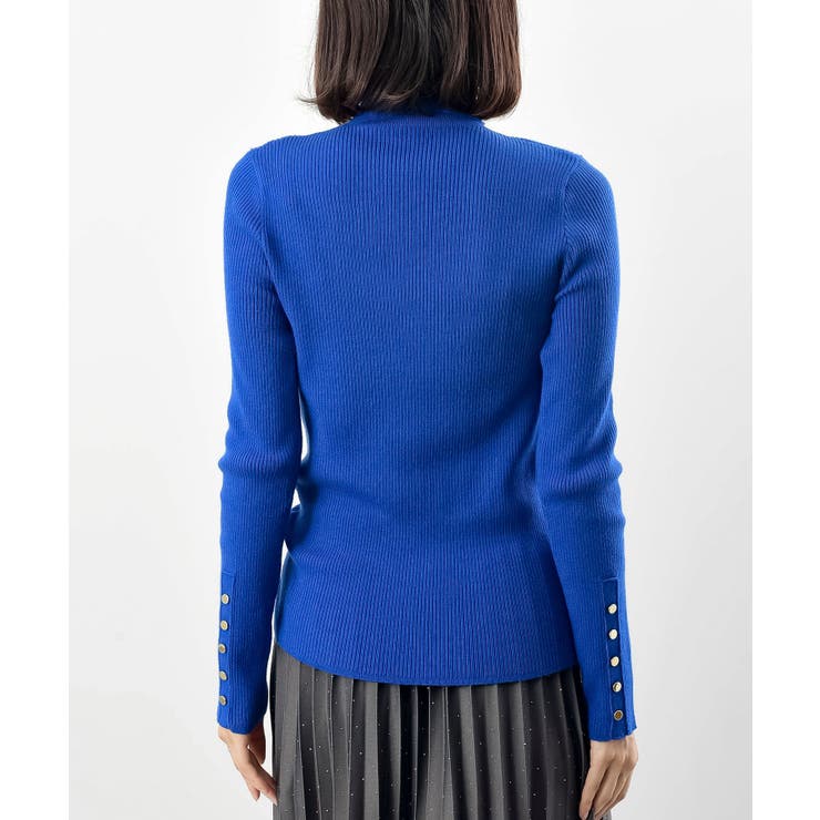 袖口ボタンタートルリブニットプルオーバー | rps | 詳細画像50 