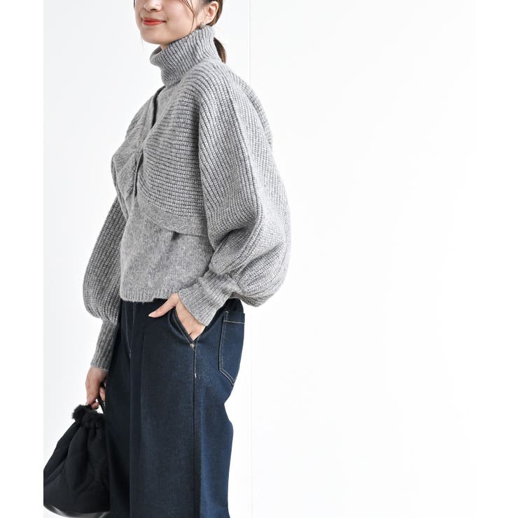 インナーセットニットカーディガンアンサンブル[品番：RPSW0002178