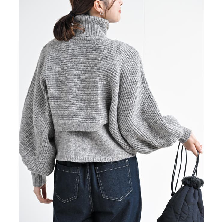 インナーセットニットカーディガンアンサンブル[品番：RPSW0002178