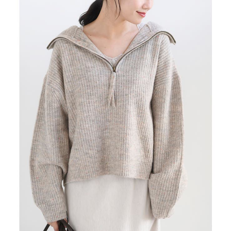 フロントZIPニットプルオーバー[品番：RPSW0002075]｜rps（アール