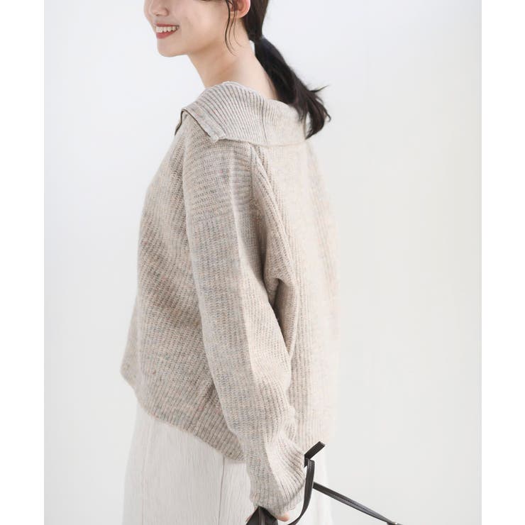 フロントZIPニットプルオーバー[品番：RPSW0002075]｜rps（アール