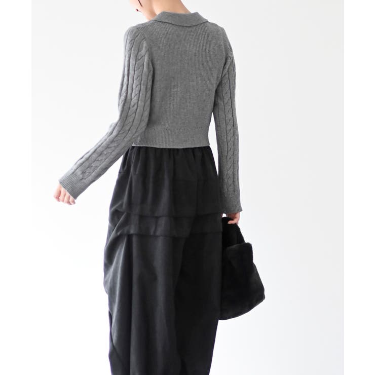 ダブルＺＩＰショート丈ケーブルニットプルオーバー | rps | 詳細画像20 