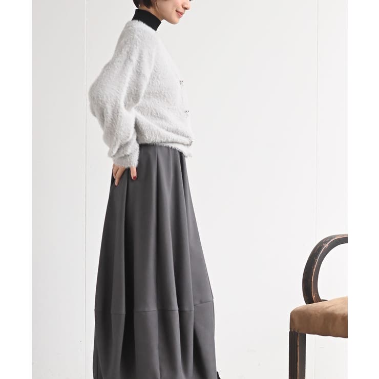 リボンボタンフェザーＶネックカーディガン | rps | 詳細画像11 