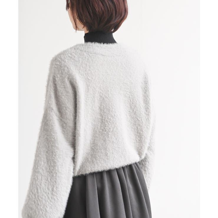 リボンボタンフェザーＶネックカーディガン | rps | 詳細画像16 