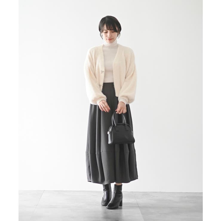 リボンボタンフェザーＶネックカーディガン | rps | 詳細画像19 