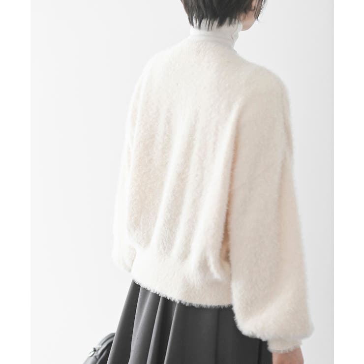 リボンボタンフェザーＶネックカーディガン | rps | 詳細画像25 