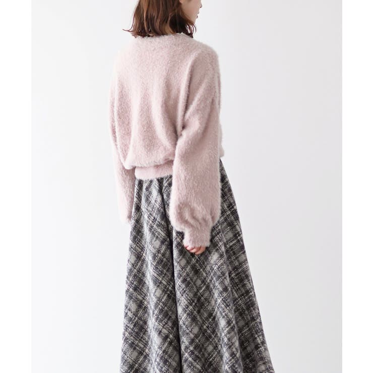 リボンボタンフェザーＶネックカーディガン | rps | 詳細画像29 