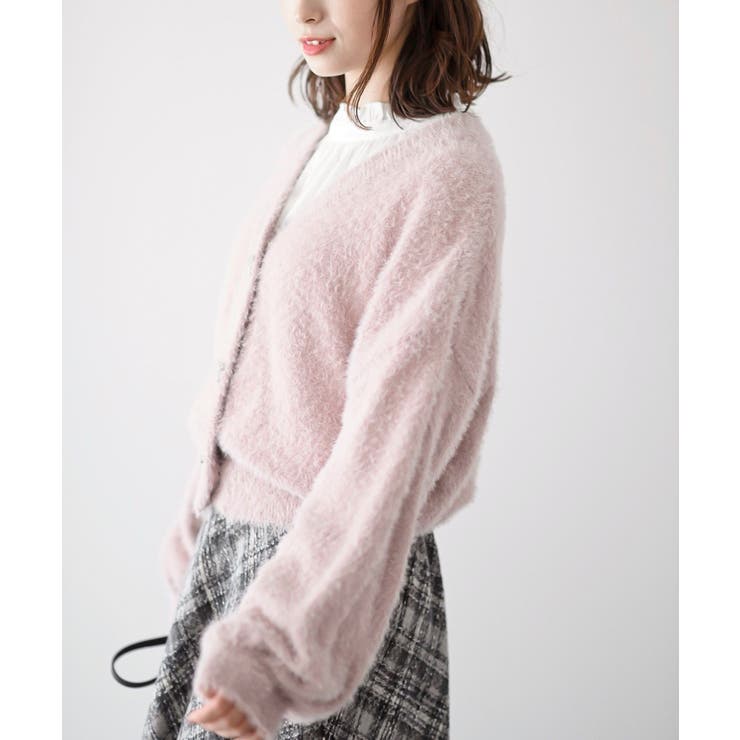 リボンボタンフェザーＶネックカーディガン | rps | 詳細画像31 