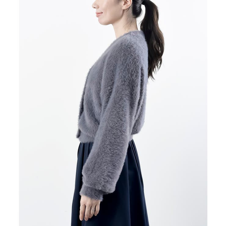 リボンボタンフェザーＶネックカーディガン | rps | 詳細画像36 