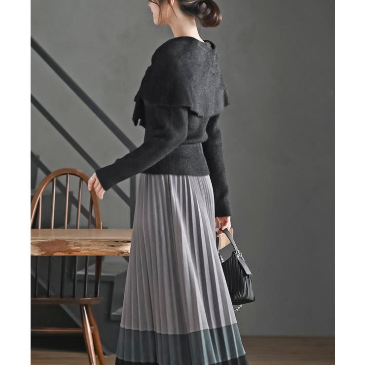 リボンモチーフラメフェザーニットプルオーバー | rps | 詳細画像12 