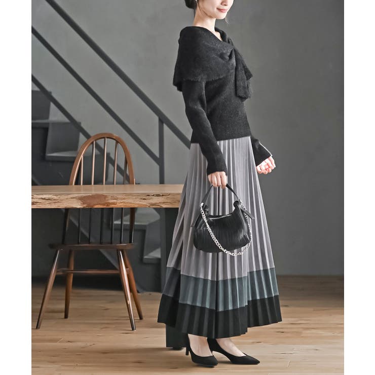 リボンモチーフラメフェザーニットプルオーバー | rps | 詳細画像14 