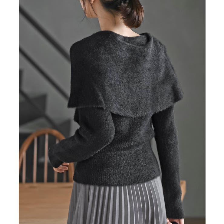 リボンモチーフラメフェザーニットプルオーバー | rps | 詳細画像17 