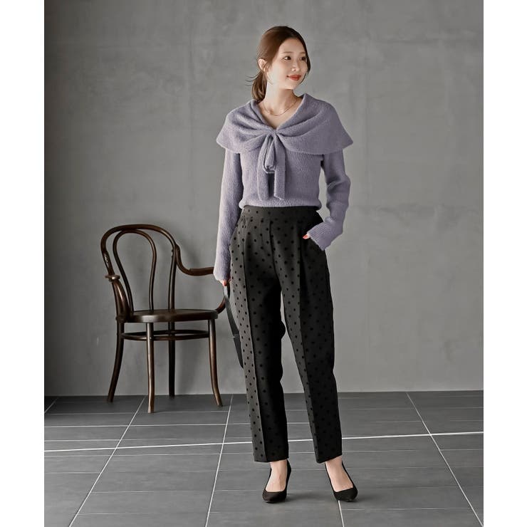 リボンモチーフラメフェザーニットプルオーバー | rps | 詳細画像20 