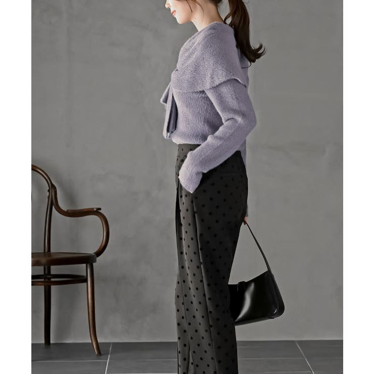 リボンモチーフラメフェザーニットプルオーバー | rps | 詳細画像21 