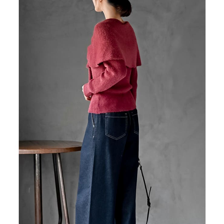 リボンモチーフラメフェザーニットプルオーバー | rps | 詳細画像29 