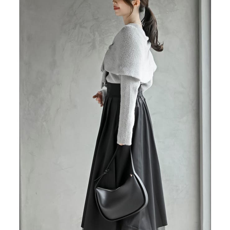 リボンモチーフラメフェザーニットプルオーバー | rps | 詳細画像3 