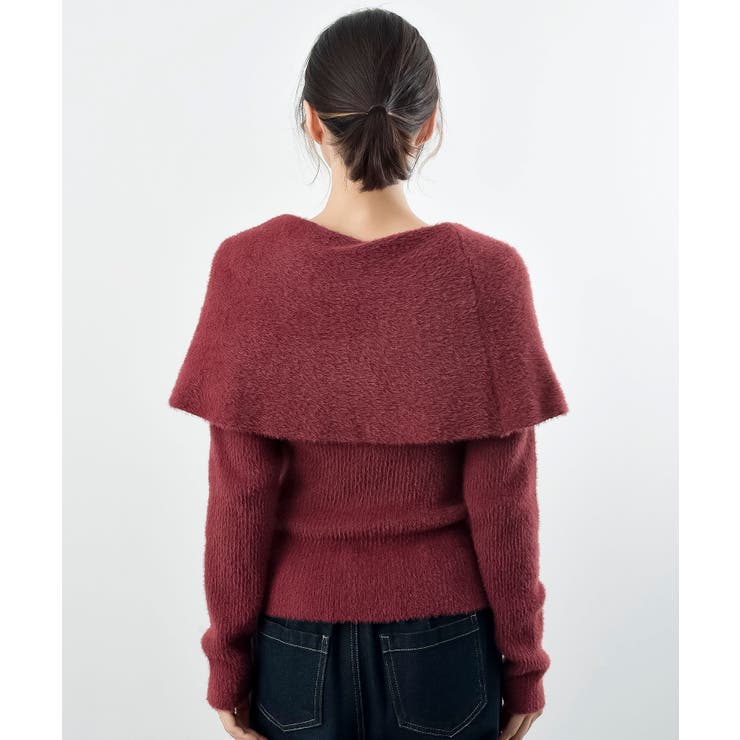 リボンモチーフラメフェザーニットプルオーバー | rps | 詳細画像37 