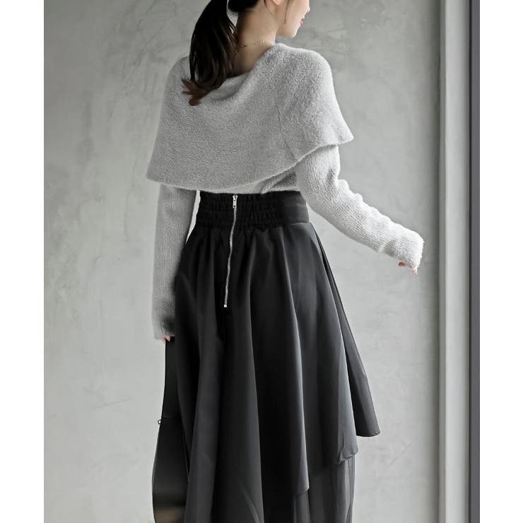 リボンモチーフラメフェザーニットプルオーバー | rps | 詳細画像4 