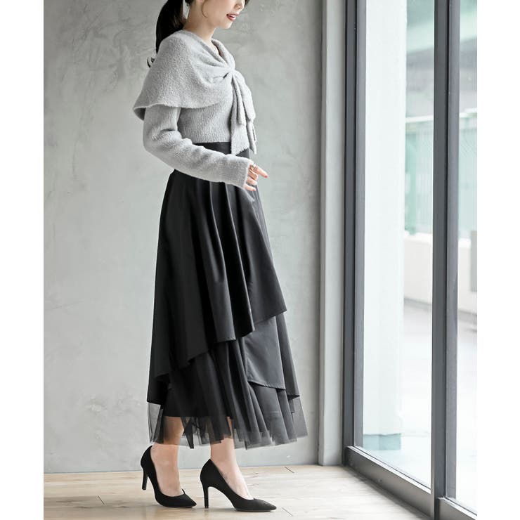 リボンモチーフラメフェザーニットプルオーバー | rps | 詳細画像5 