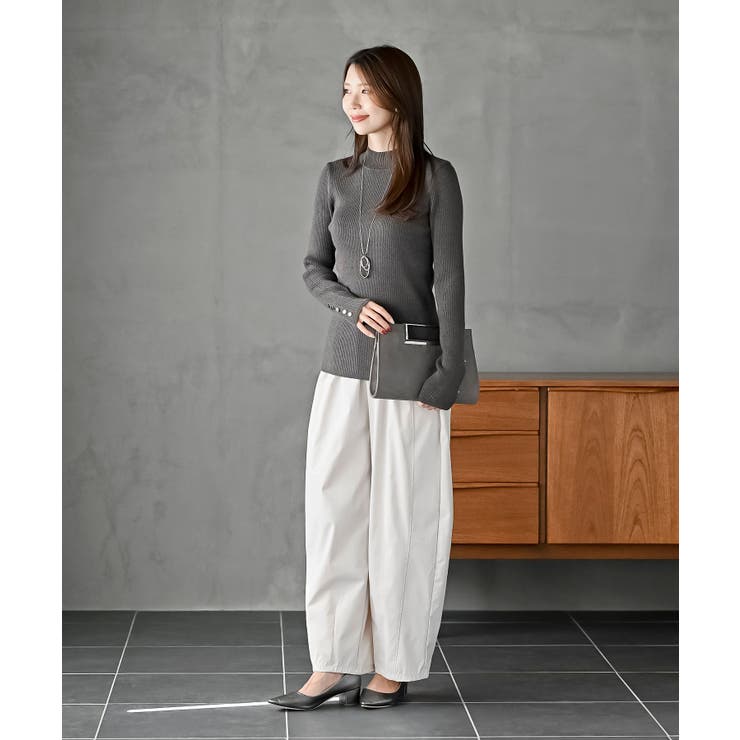 袖口ボタンプチハイラメリブニットプルオーバー | rps | 詳細画像10 