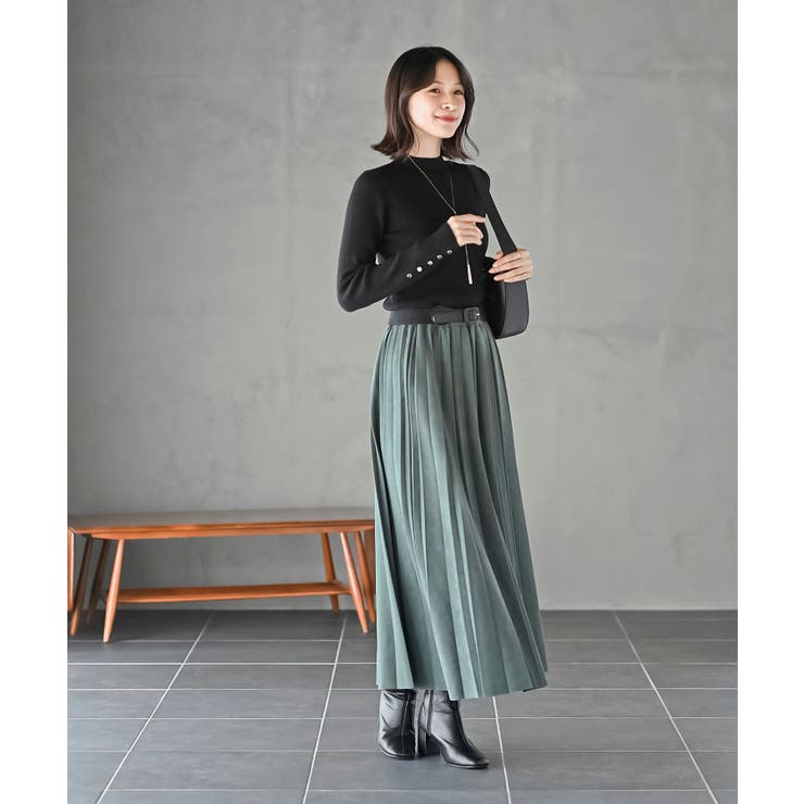 袖口ボタンプチハイラメリブニットプルオーバー | rps | 詳細画像18 