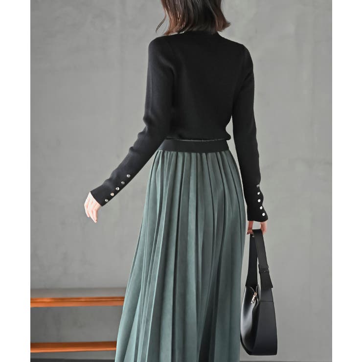 袖口ボタンプチハイラメリブニットプルオーバー | rps | 詳細画像20 