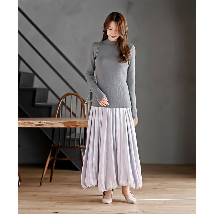 袖口ボタンプチハイラメリブニットプルオーバー | rps | 詳細画像26 