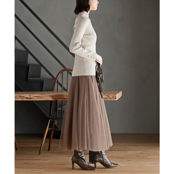 袖口ボタンプチハイラメリブニットプルオーバー | rps | 詳細画像37 