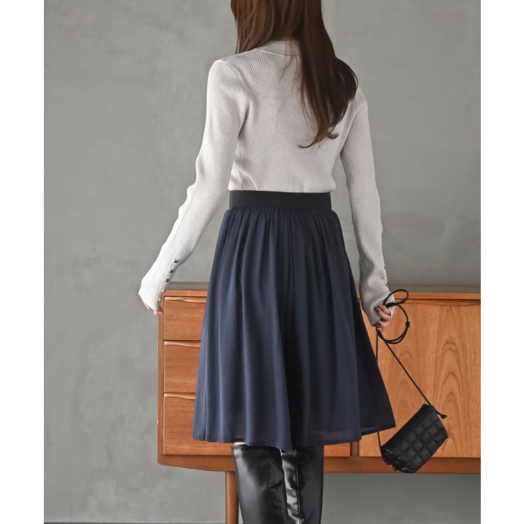 袖口ボタンプチハイラメリブニットプルオーバー | rps | 詳細画像4 