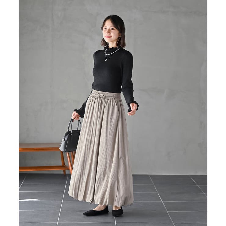 フリルネックラメリブニットプルオーバー | rps | 詳細画像11 